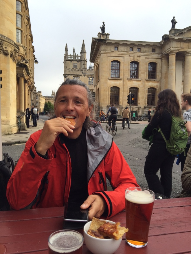 Ale and nibbles at Kings arms pub Oxford